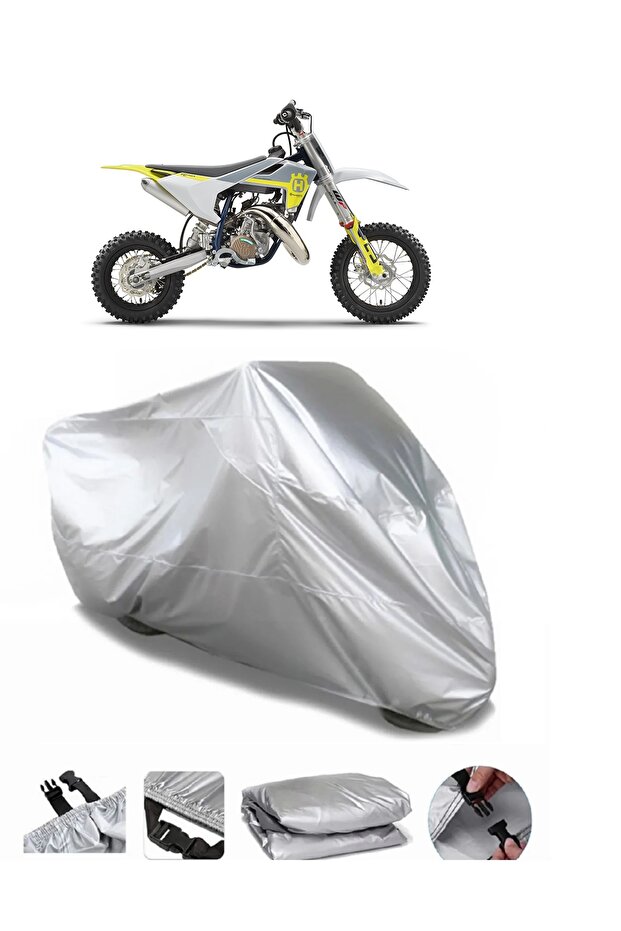 Husqvarna TC 50 GRAY WATERPROOF MOTORCYCLE BRAND PREMIUM