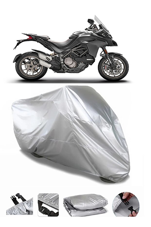 ماركة Ducati Multistrada 1260 S رمادية مقاومة للماء للدراجة النارية
