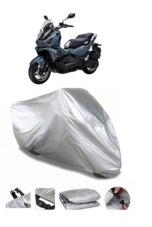 ماركة Sym ADX 125 رمادية مقاومة للماء للدراجات النارية