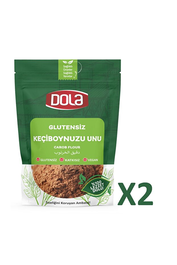 Glutensiz Keçiboynuzu Unu 400 gr 2 Adet - 1