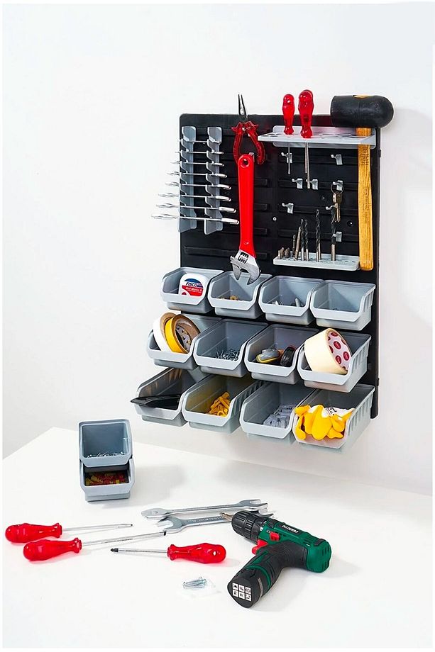 Duvar Panel Seti 43 Parça Hobi Garaj Set Avadanlık Combo Set - 4