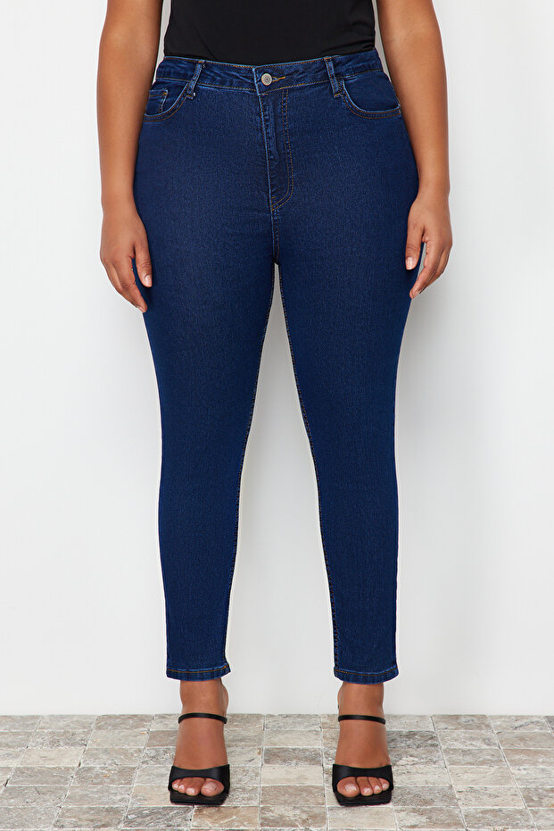 Mavi Ekstra Esnek/Stretch Büyük Beden Skinny Jeans TBBSS24CJ00006 - 4
