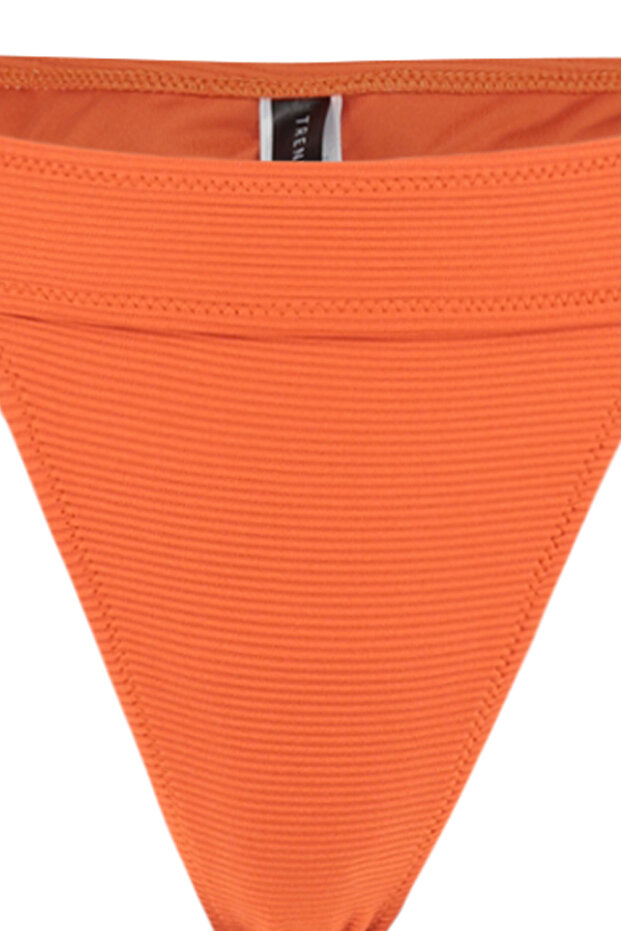 Turuncu Dokulu High Leg Regular Core Bikini Altı TBESS21BA0016 - 6