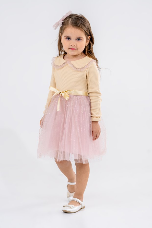 BABY COLLAR DRESS WITH TUTU SKIRT