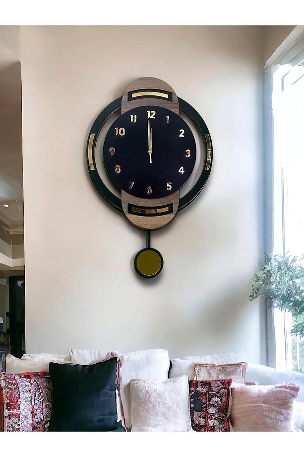 DMR01 Duvar ,Duvar Saati, Ahşap Saat, Sarkaçlı Saati Ahşap Sarkaçlı Duvar Saati,Wall Clock - 3