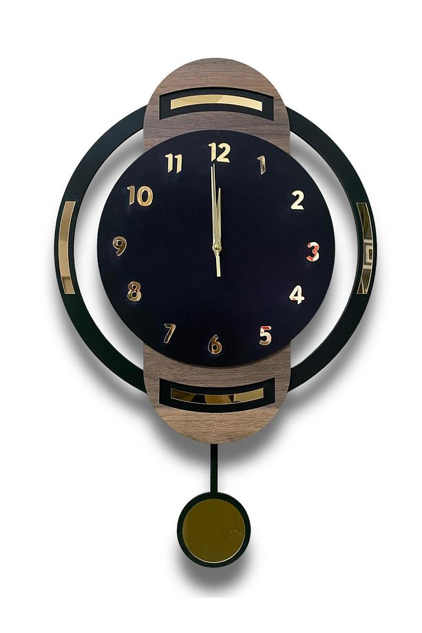 DMR01 Duvar ,Duvar Saati, Ahşap Saat, Sarkaçlı Saati Ahşap Sarkaçlı Duvar Saati,Wall Clock - 7