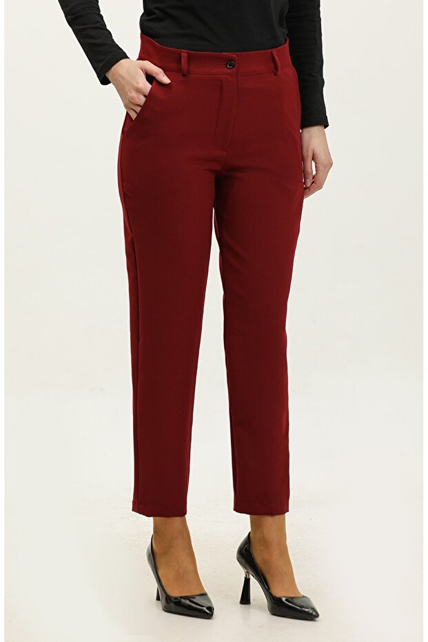 بنطلون كلاسيكي بجيوب مقاس كبير - 1