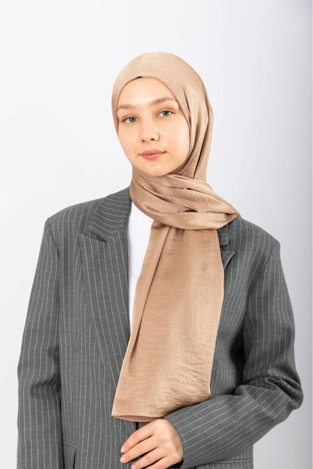 Satin Crinkle - Mink