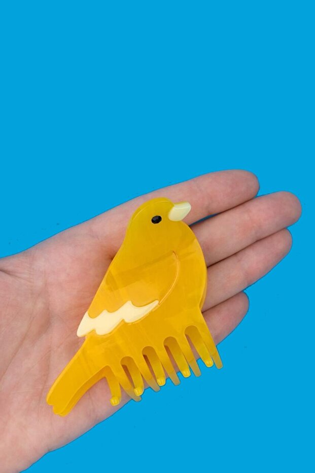 Yellow Canary Luxury Bone Peg Buckle
