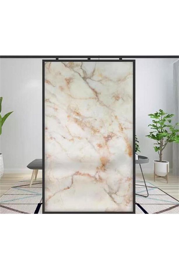 60x30cm Shiny Toprak Mermer Desenli Yapışkanlı Karavan Prefabrik Banyo Wc Duvar Kaplama Paneli - 6