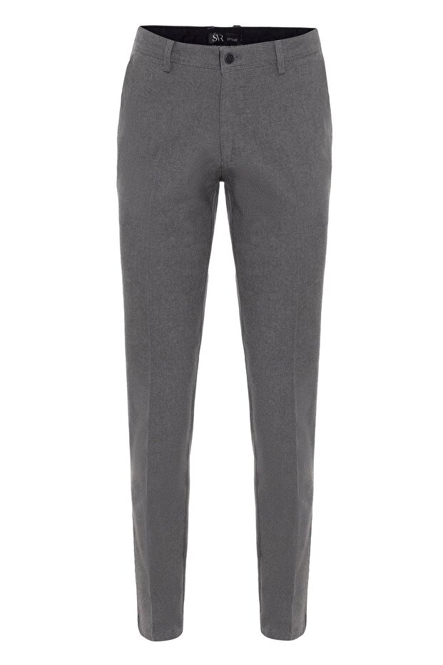 Regular Kalıp Armürlü Pantolon - 1