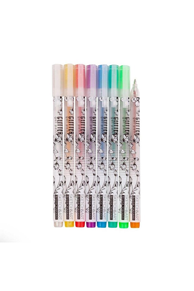 Sketch&Art UniWrite Glitter 1,0mm 8 Renk Jel Kalem - 3
