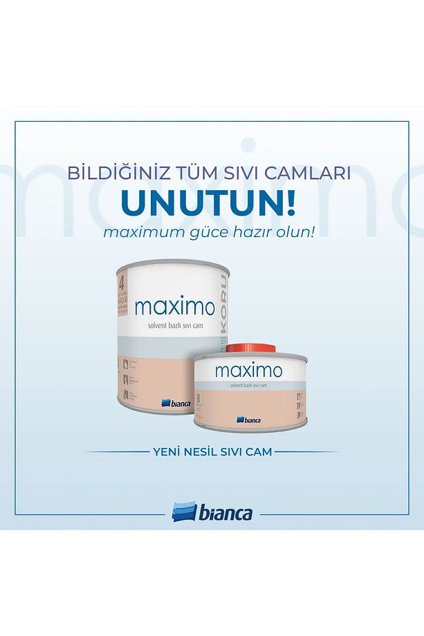 Maximo Sıvı Cam İpek Mat  500 gr (çift kompenant) - 2