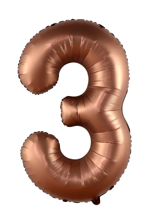 74 Cm Brown Number Age Foil Balloon