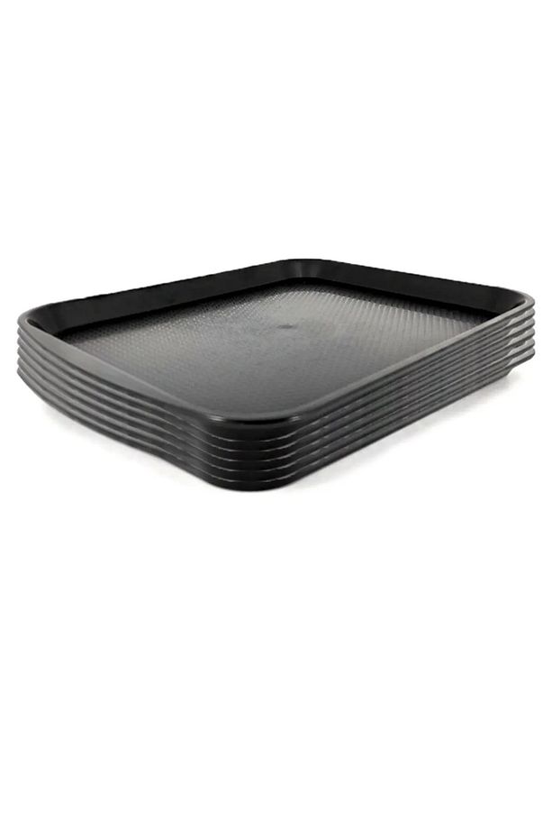 Tepsi Çay Servis Sunum Fast Food Servis Sunum 10 ADET (27 X 36 Cm) ABS Tepsi Büfe Restoran Otel Kafe - 2