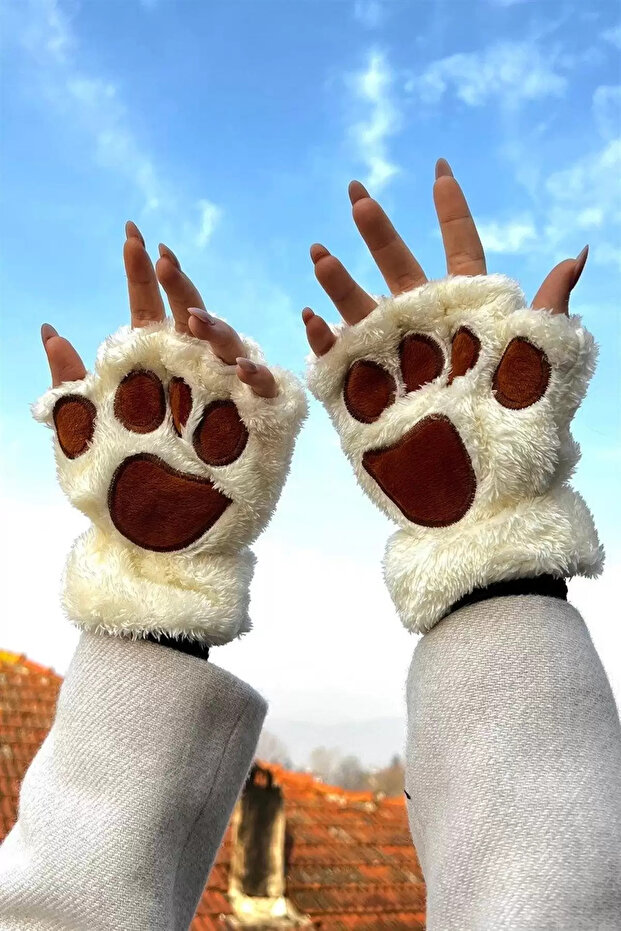 Pati Figürlü Beyaz Eldiven - 1