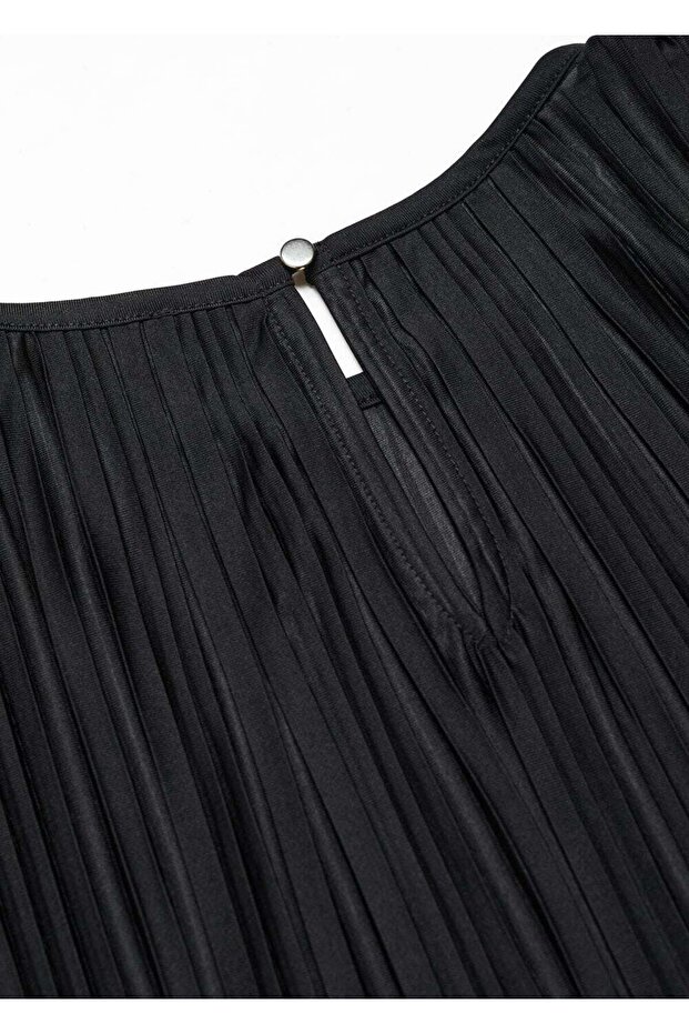 Oversize pileli tişört - 7