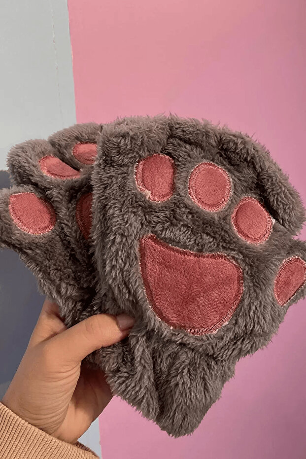 Pati Figürlü Gri Eldiven - 2