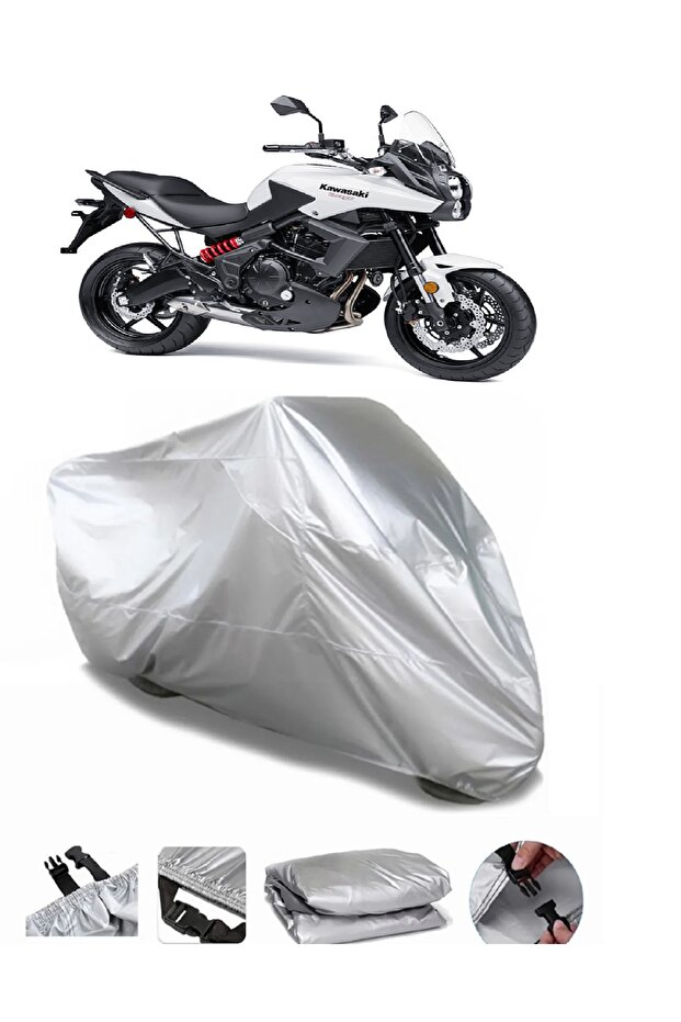 Kawasaki KLE 650 Versys Gray Motorcycle Tarpaulin Premium Quality