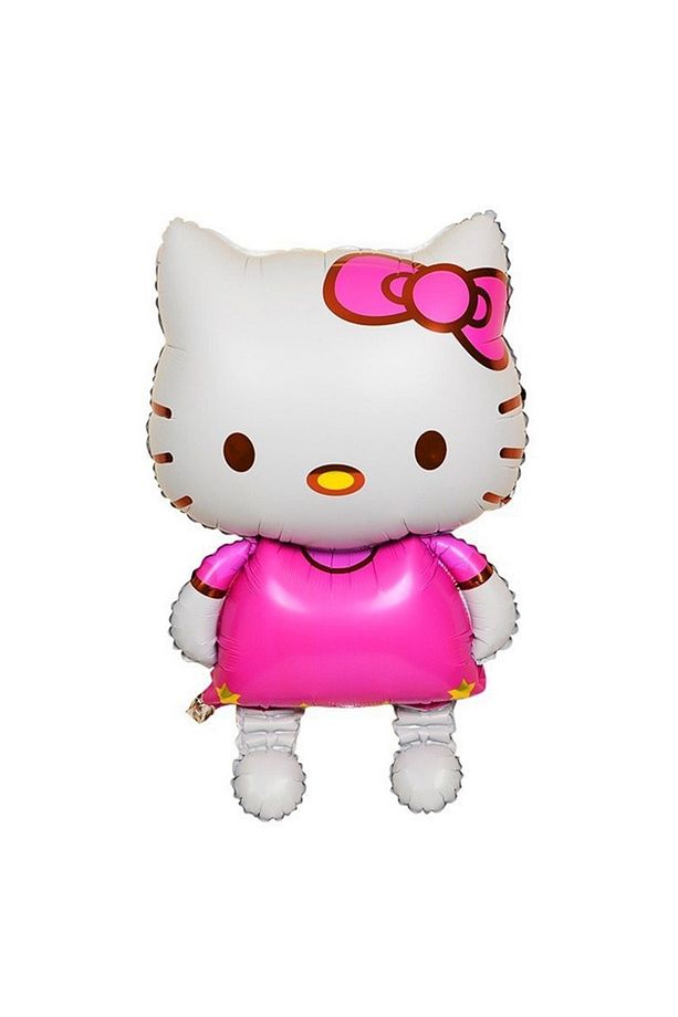Hello Kitty Balon Set 6 Yaş Hello Kitty Sevimki Kedi Konsept Pembe Rakam Doğum Günü Parti Balon Set - 2