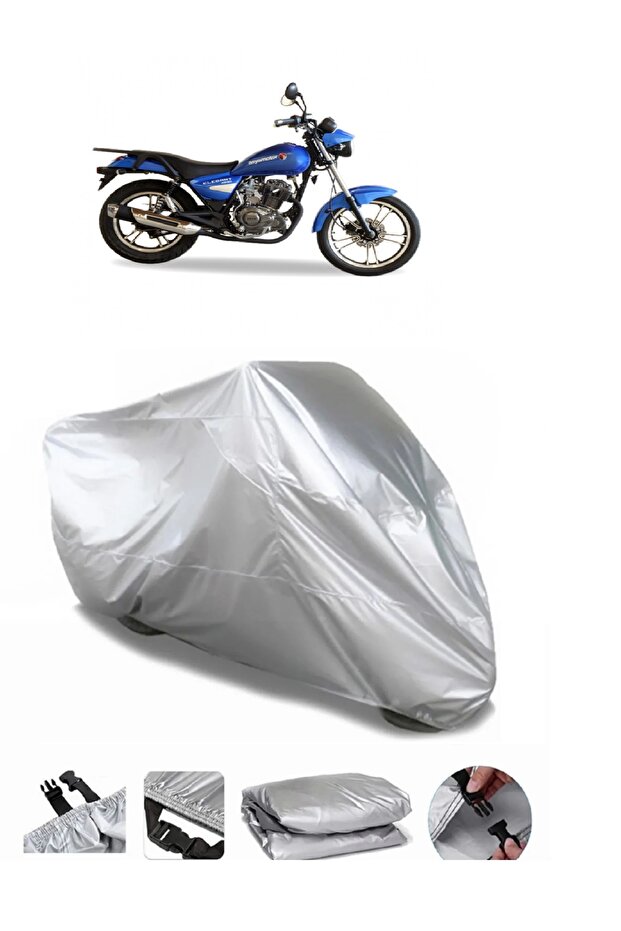Asya Elegant 150 Gray Motorcycle Tarpaulin Premium Quality
