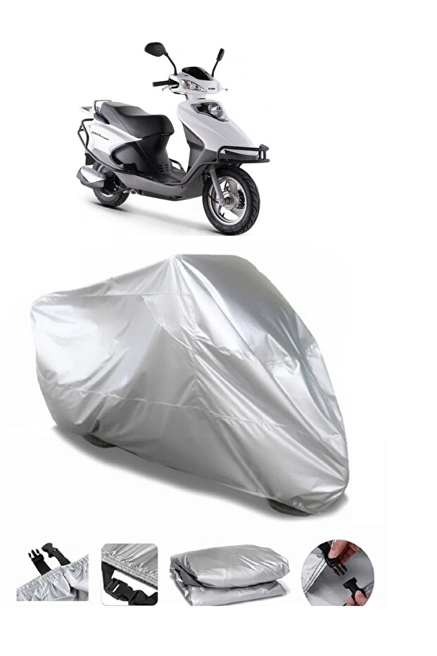 Kuba Rocca 100 Max Gray Motorcycle Tarpaulin Premium Quality