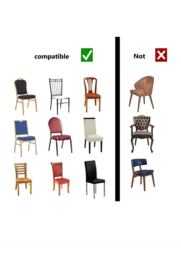 Safdoku Yıkanabilir Esnek Sandalye Örtüsü Sandalye Kılıfı - 4