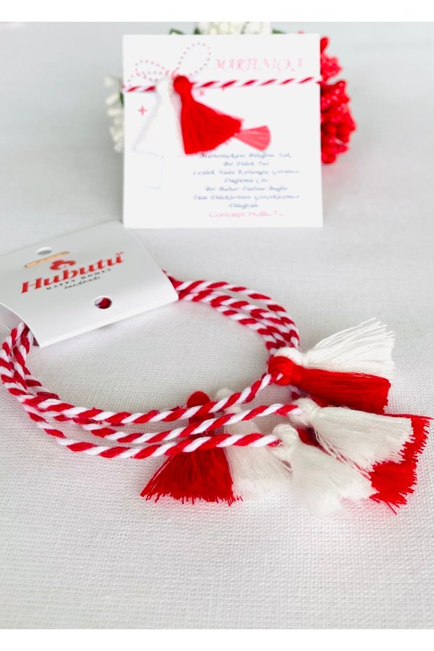 Gift Set of 5 Tasseled Locked Martentica Wishes, Luck, Love, Couple, Blessings, Lover Bracelet Set