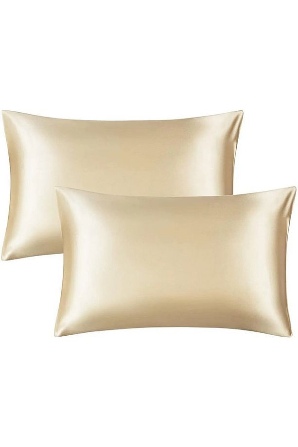 Ant Ipek Saten 50x70 Cm Yastık Kılıfı 2 Adet Kıvırcık Saçlar Bej2 Adet - 3