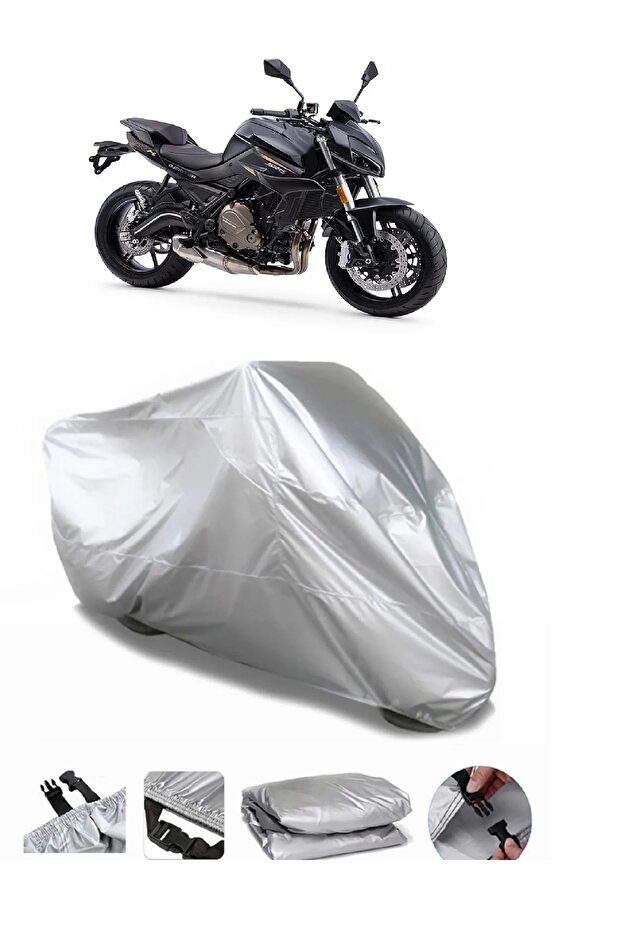 QJ SRK 700 GRAY WATERPROOF MOTORCYCLE BRAND PREMIUM