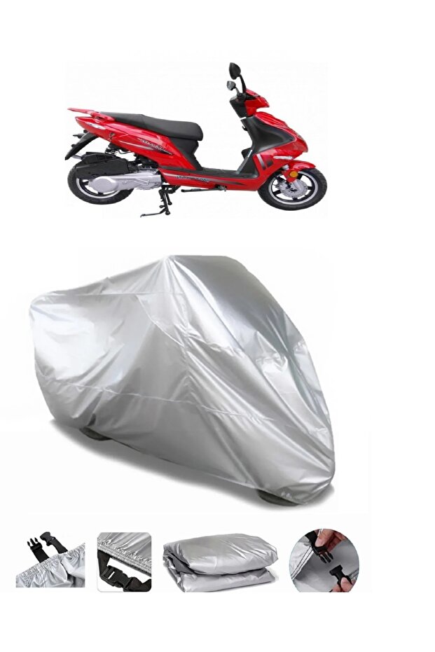 Motoran Wind 125 علامة تجارية رمادية مقاومة للماء للدراجة النارية