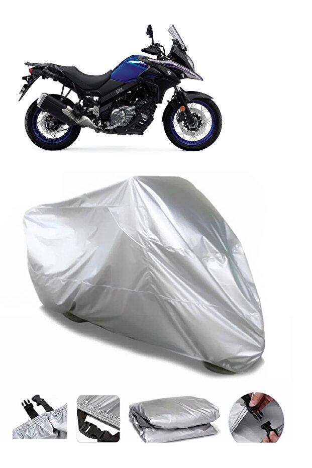 ماركة سوزوكي V-Strom 650 XT ABS رمادية مقاومة للماء للدراجات النارية