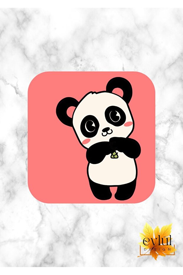 Cute Panda Printed Special Design Printed MDF A Quality Square Coaster
