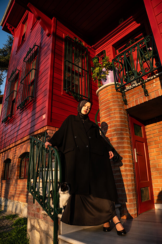 Kaşe Panço Ceket - 5