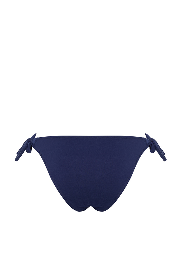Lacivert Bağlama Detaylı Düşük Bel Regular Basic Bikini Altı TBESS24BA00121 - 8