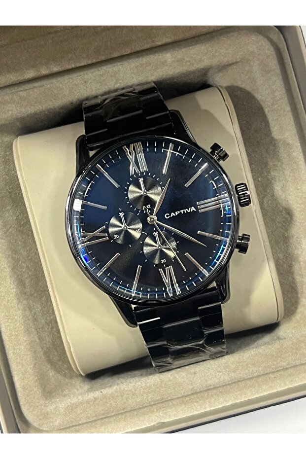 Steel Cord Black Men's Wristwatch
