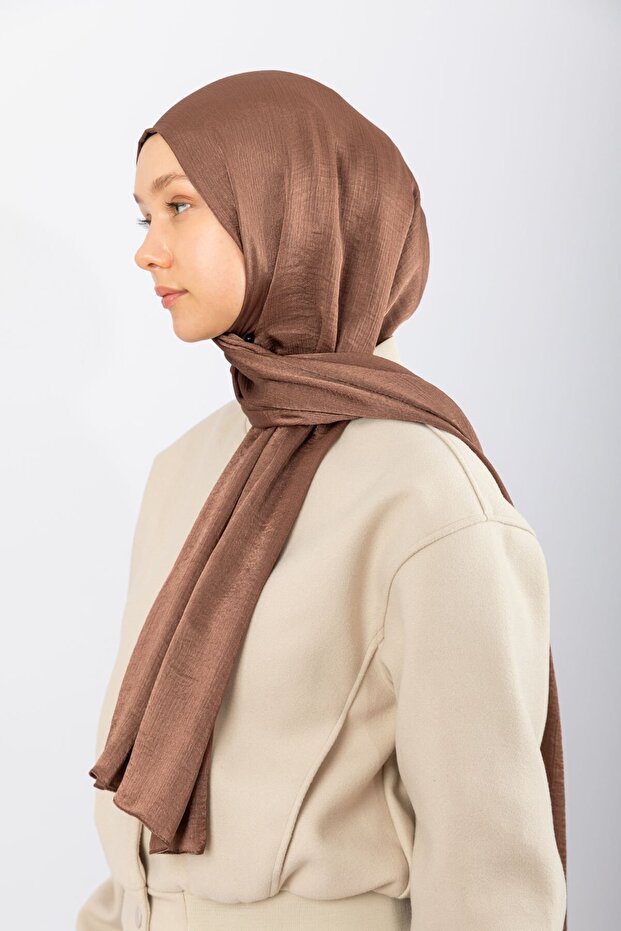 Satin Crinkle - Tan