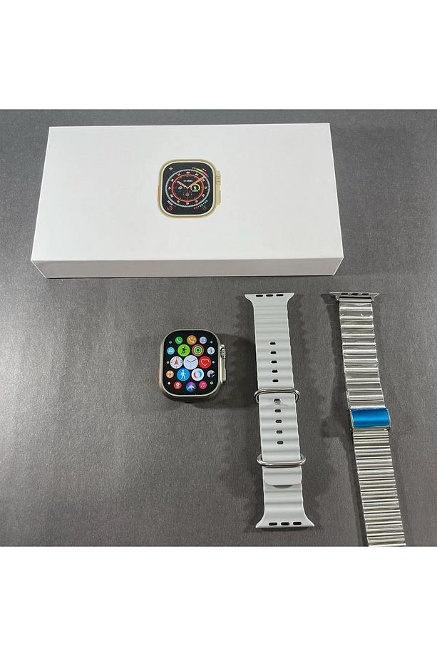 H11 Hello Watch Ultra 2 Metal Kordon Hediyeli Upgrade Version Pusula / Nfc / Siri Aktif Akıllı Saat - 3