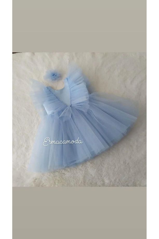 KIZ BEBEK ÇOCUK MAT SATEN ELBİSE - 3