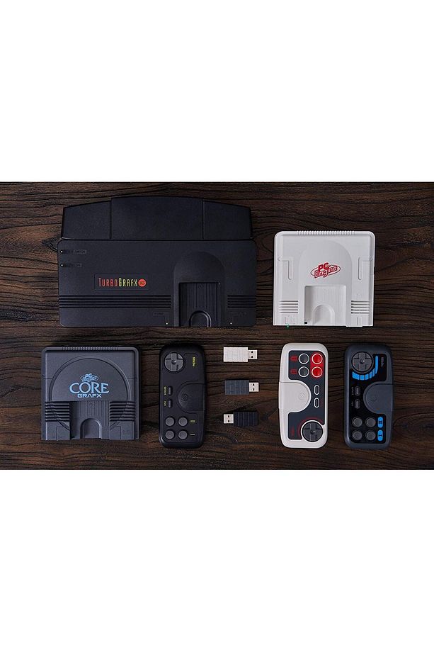 TG16 2.4G Kablosuz Oyun Kolu Gamepad PC Engine Mini, PC Engine Coregrafx Mini, Turbografx-16 Mini - 2