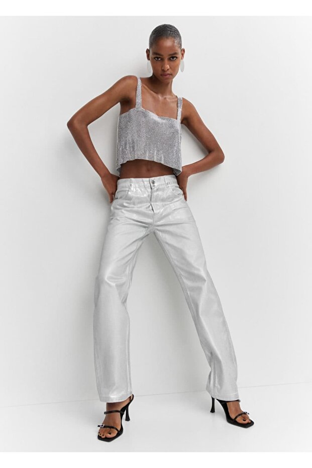 Kristalli Ağ Bluz - 7