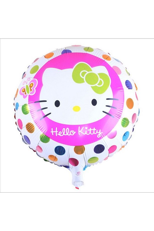 Hello Kitty Balon Set 6 Yaş Hello Kitty Sevimki Kedi Konsept Pembe Rakam Doğum Günü Parti Balon Set - 3