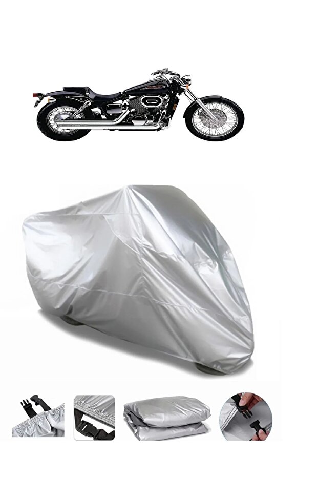 Honda VT 750 Shadow ACE Gray Motorcycle Tarpaulin Premium Quality