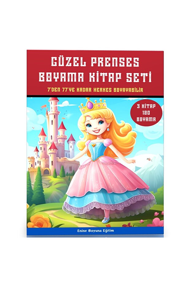 Lovely Princess Coloring Book Set (3 Super Books)