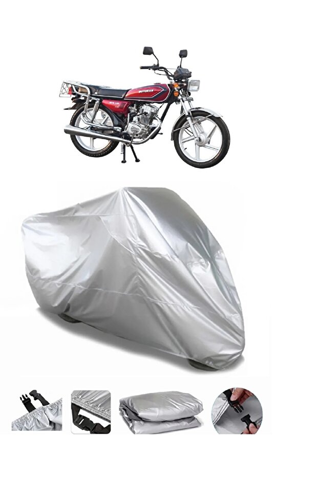 Motor Mtr 100 Premium Waterproof Gray Motorcycle Tarpaulin
