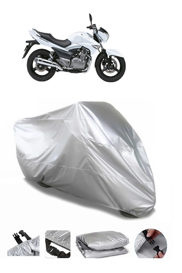 Motorcycle Tarpaulin Waterproof Durable Fabric Compatible With Suzuki GW250 Inazuma Rear Bag
