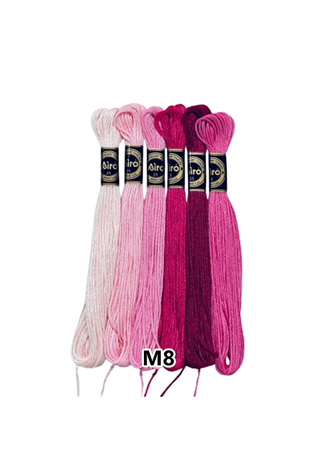 Airo Muline Etamine Cotton Embroidery Thread Set of 6