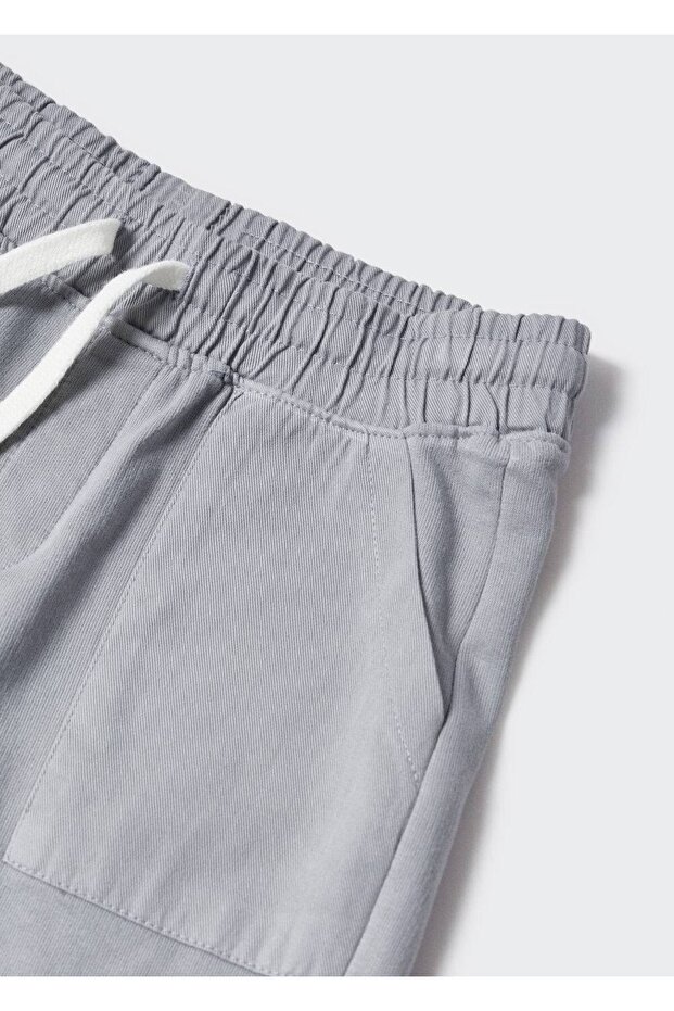 Beli Elastik Pamuklu Şort - 5