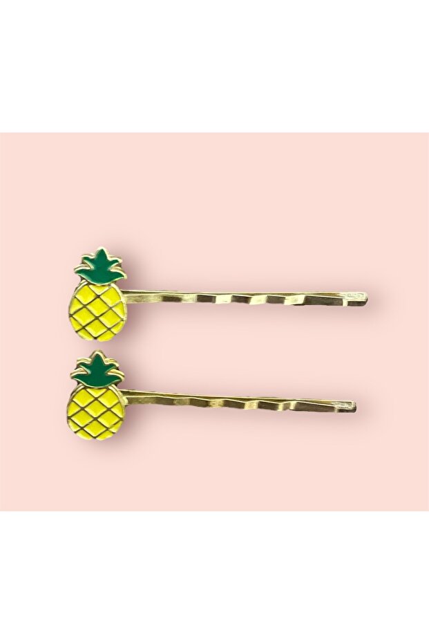 مشبك سلكي مكون من قطعتين على شكل أناناس - 1