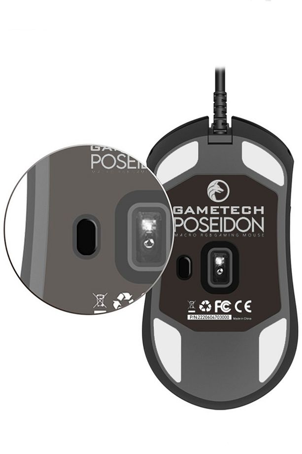 Poseidon Pmw 3325 Sensor Rgb 10.000 Dpı Gaming Oyuncu Mouse Örgü Kablo - 6